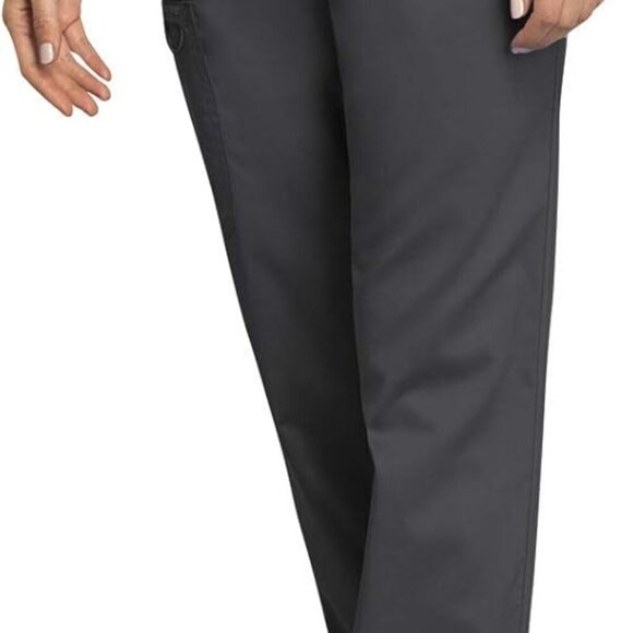 Stylish Women's Scrub Pants - Mid Rise Tapered Leg, Machine Washable & Versatile - Picture 2 of 6